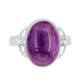 Amethyst Ring, Purple Oval Gemstone Ring, 925 Silver Amethyst Ring, Handmade Ring, Amethyst Jewelry For Women, Beautiful Ring Gift For Her